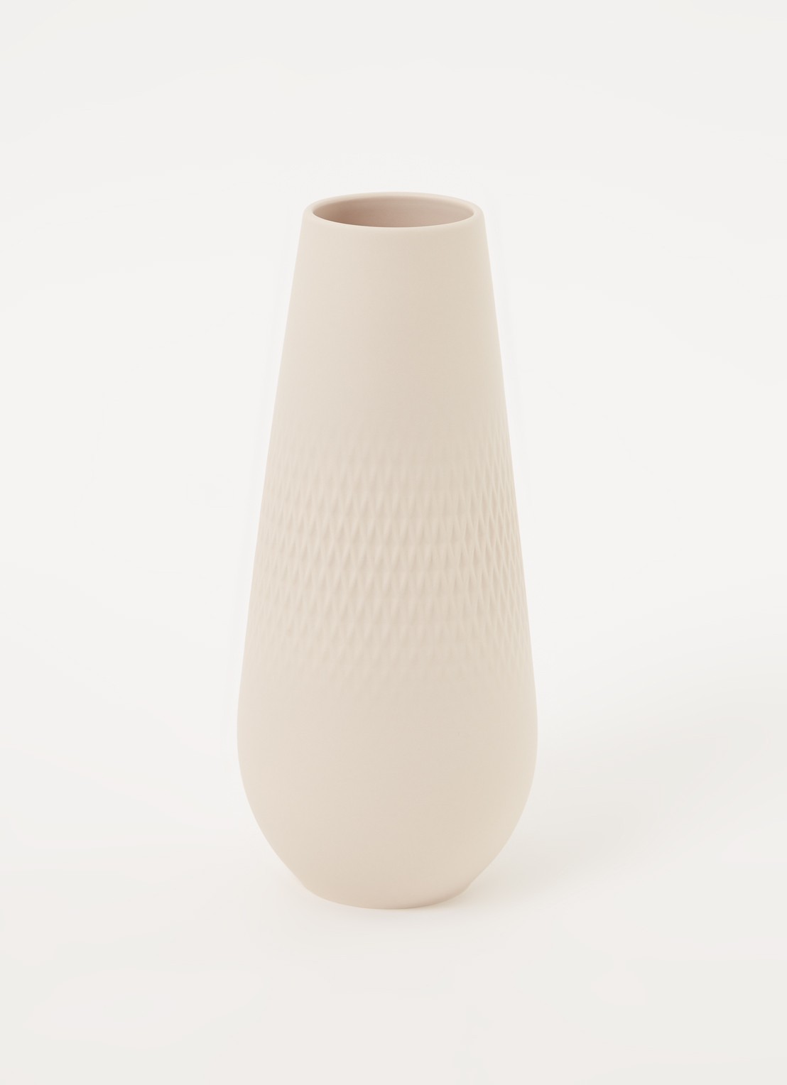 Villeroy & Boch Carre vaas 26 cm - voorkant 3 beige