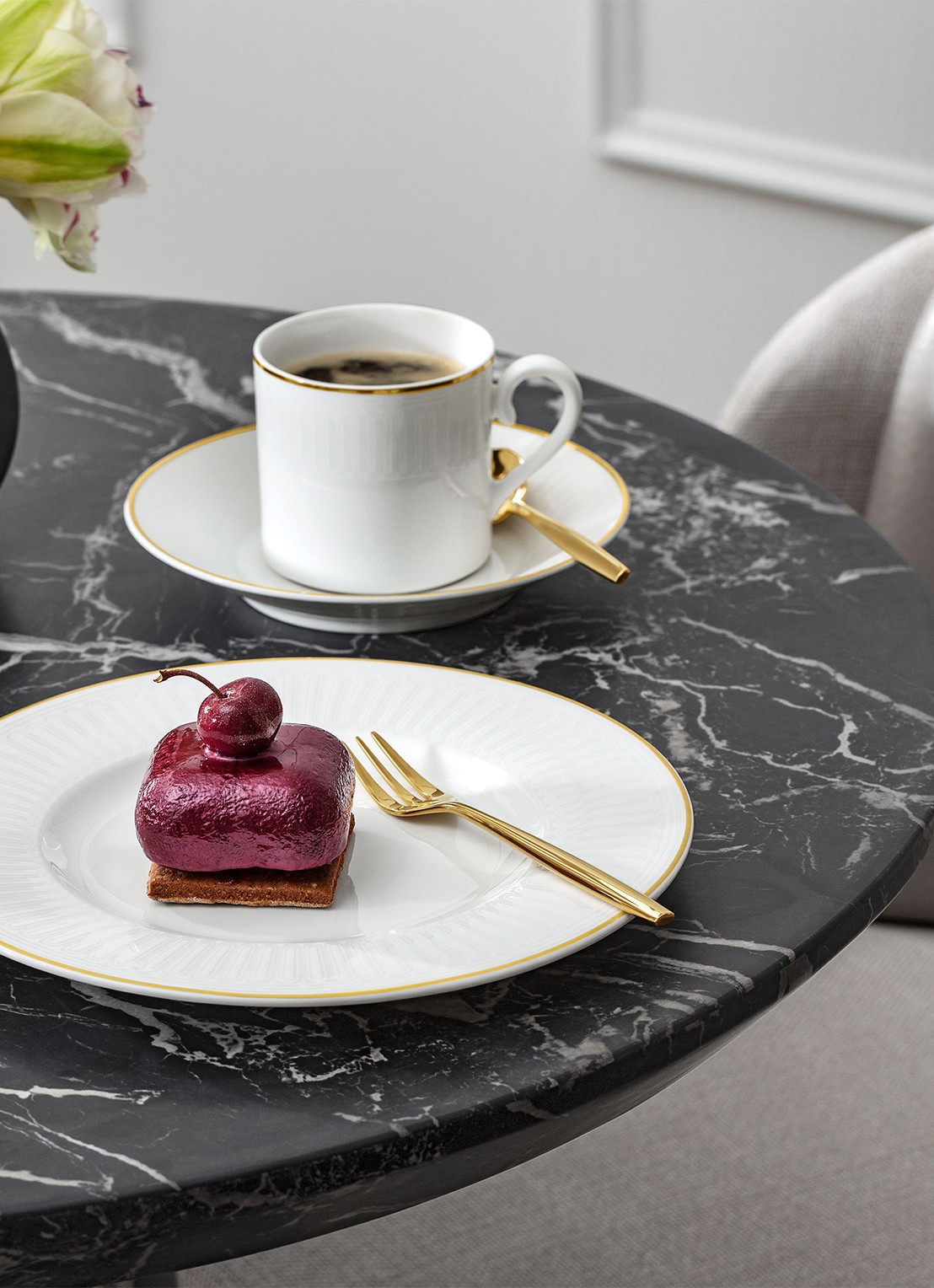 Villeroy & Boch Château Septfontaines koffiekop 20 cl - achterkant 5 wit