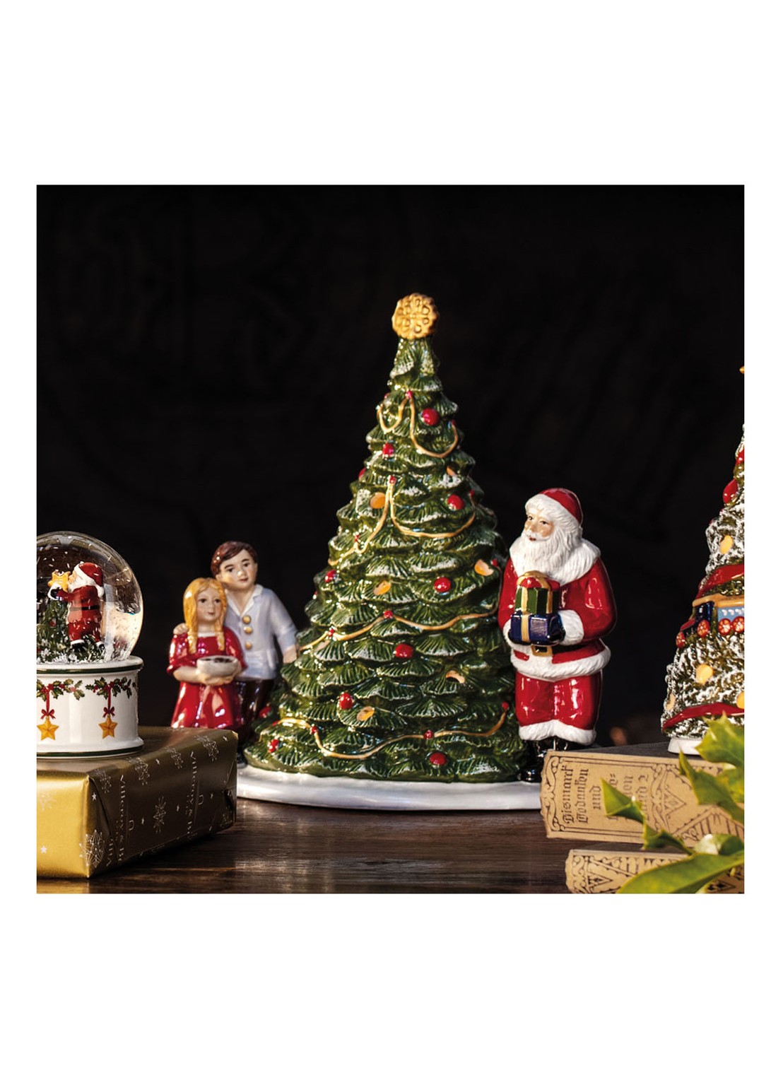 Villeroy & Boch Christmas Toy's waxinelichthouder 23 cm - detail 4 groen