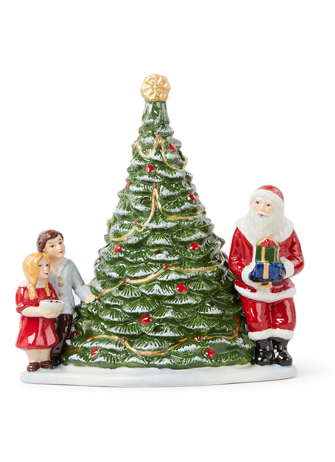 Villeroy & Boch Christmas Toy's waxinelichthouder 23 cm - voorkant groen