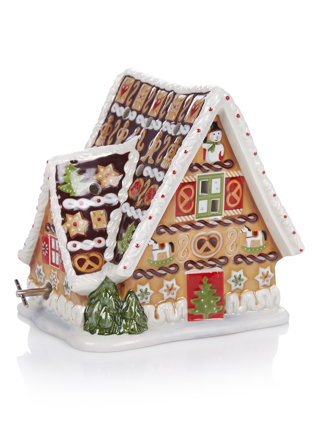 Villeroy & Boch Christmas Toys speeldoos en waxinelichthouder 16,5 cm - voorkant 3 multicolor