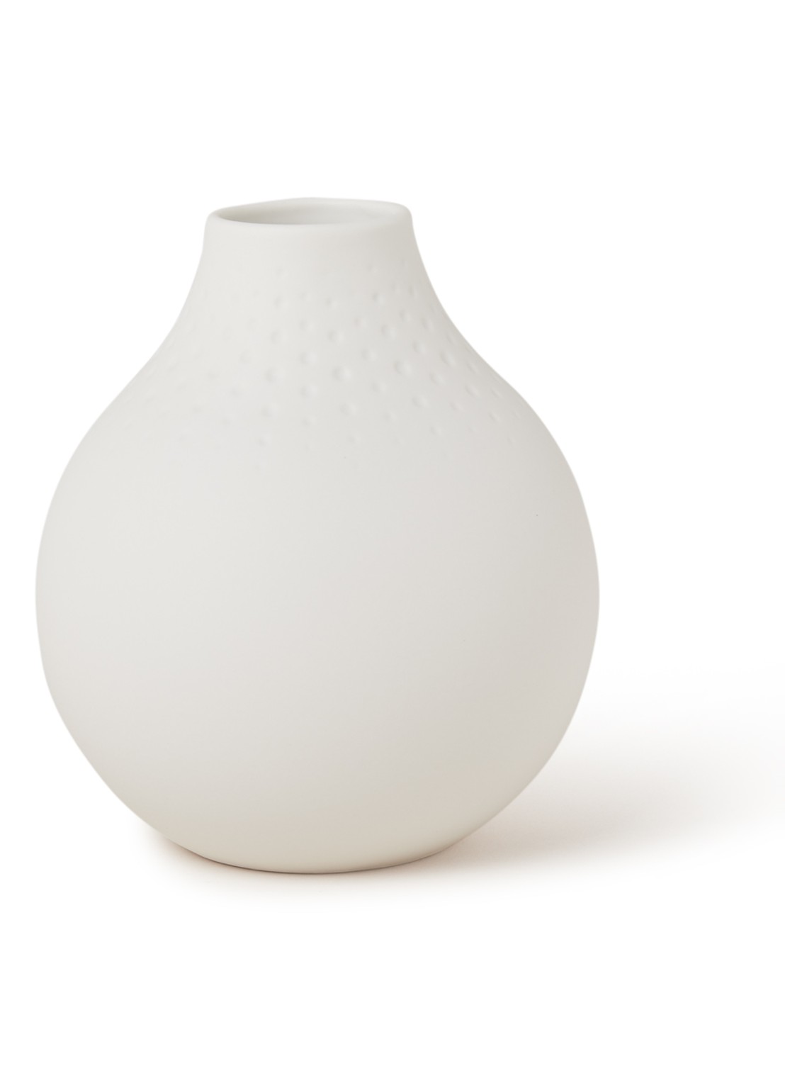 Villeroy & Boch Collier Perle vaas klein 12 cm  - voorkant gebroken wit