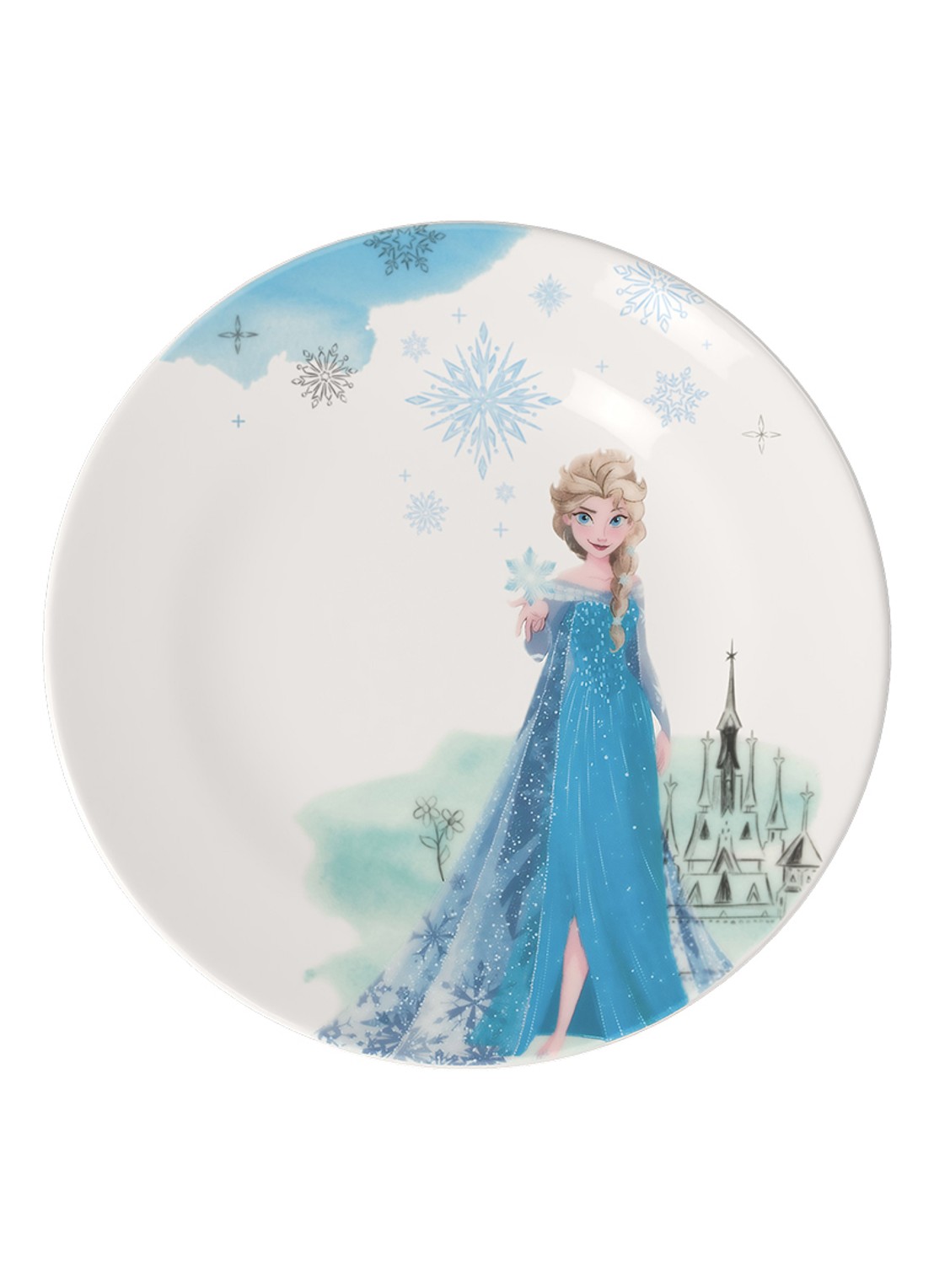 Villeroy & Boch Disney Frozen kinderbord 21,5 cm - voorkant blauw