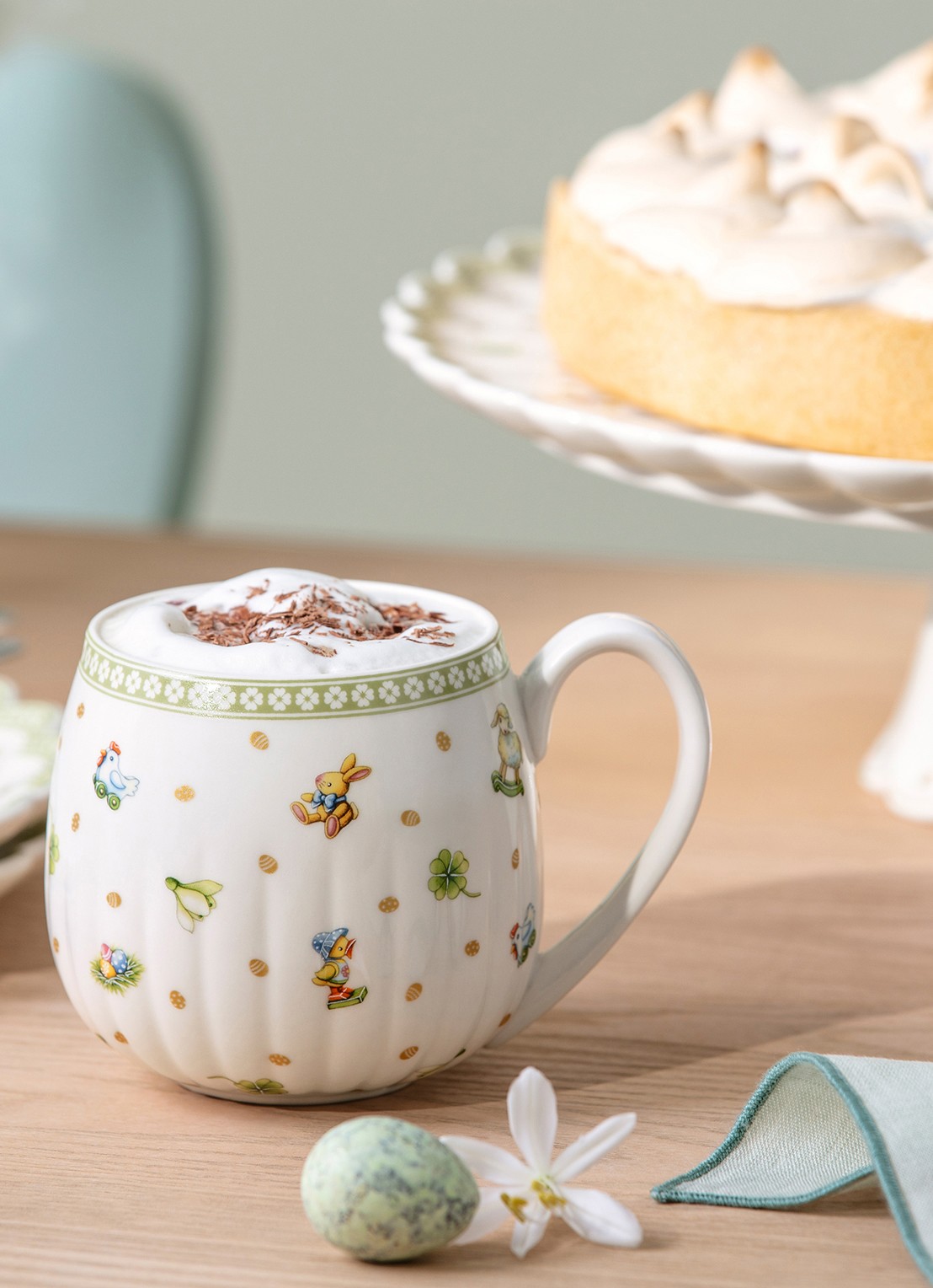 Villeroy & Boch Easter Delight mok 35 cl - voorkant 3 gebroken wit