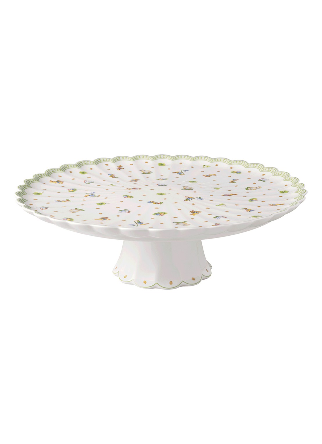 Villeroy & Boch Easter Delight taartplateau 32 cm - voorkant 2 gebroken wit