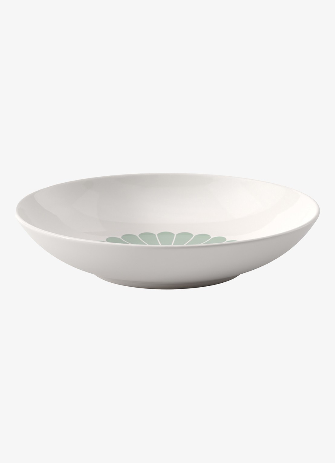 Villeroy & Boch Fleur diep bord 24 cm - voorkant lindegroen