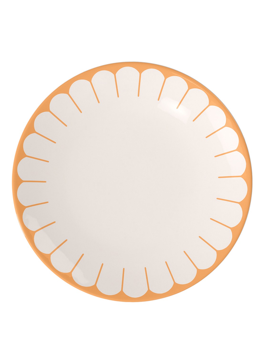 Villeroy & Boch Fleur dinerbord 27 cm - voorkant 2 oranje