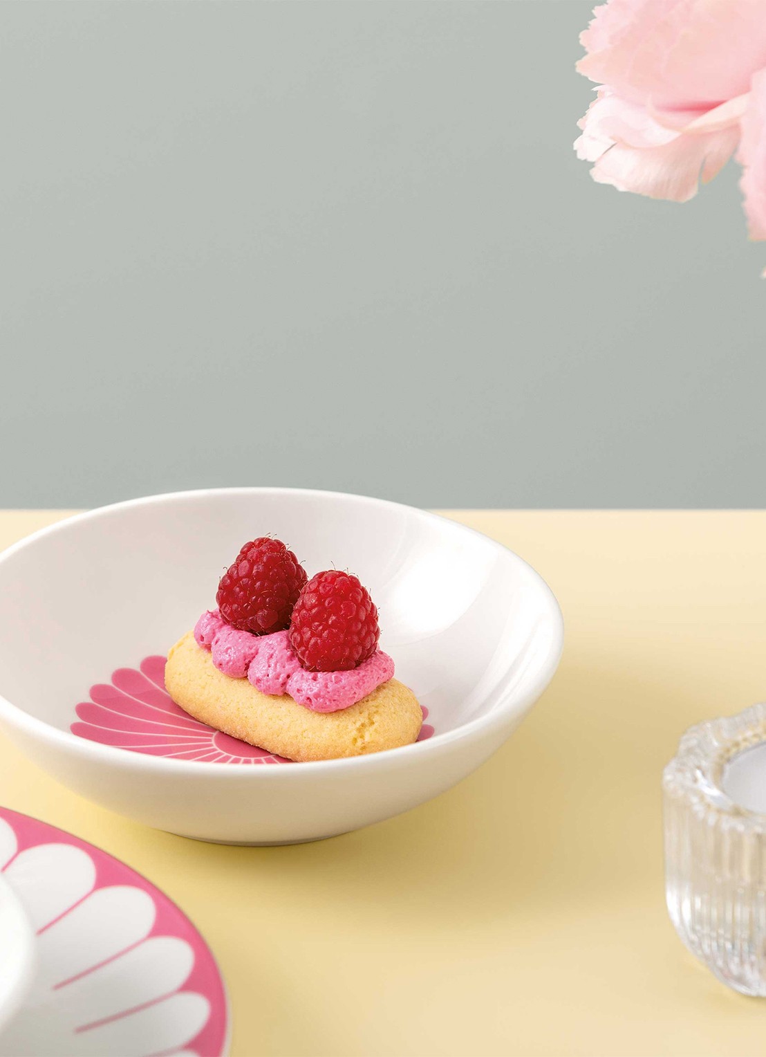 Villeroy & Boch Fleur kom 14 cm - voorkant 3 roze