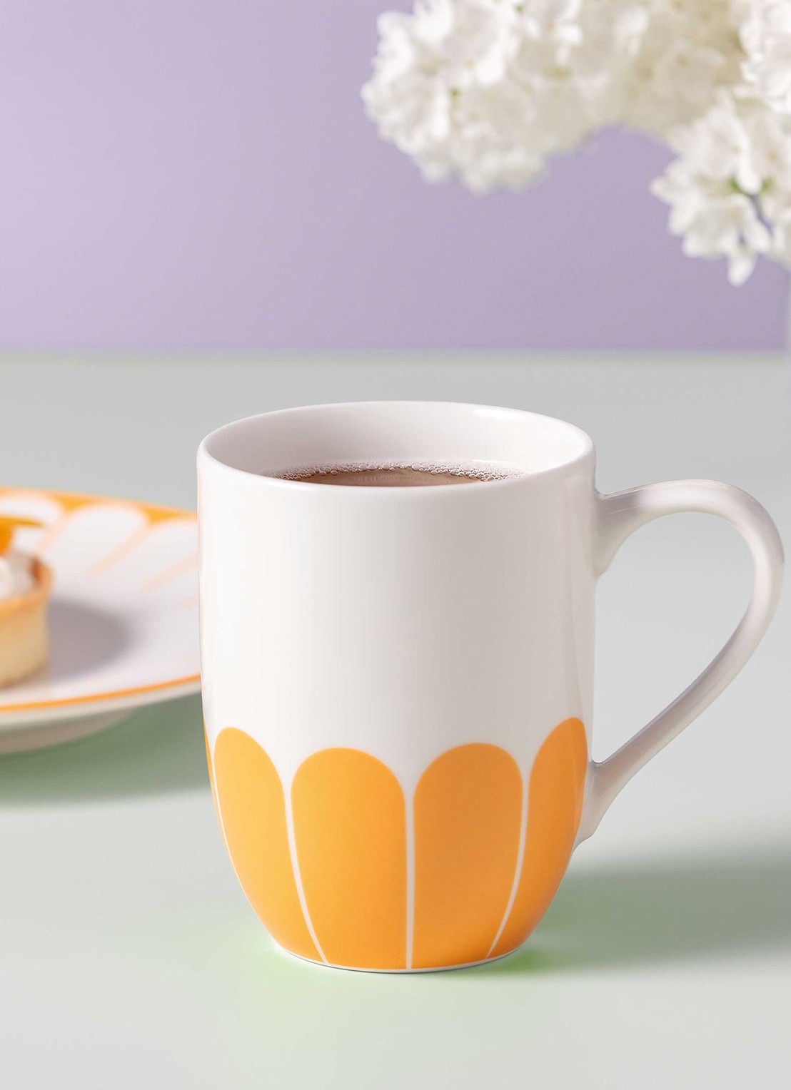 Villeroy & Boch Fleur kopje 29 cl - voorkant 2 oranje