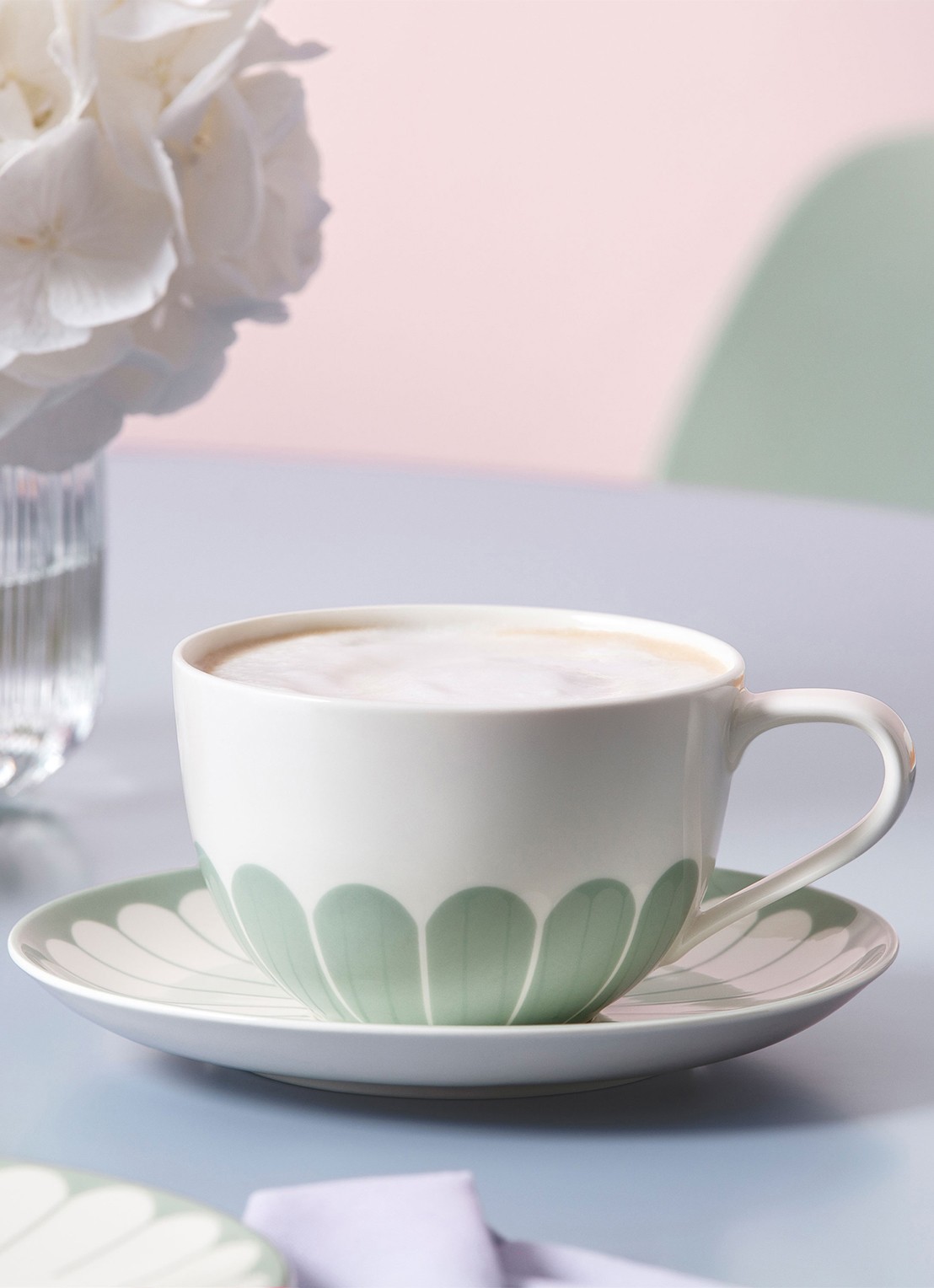 Villeroy & Boch Fleur kopje - detail groen