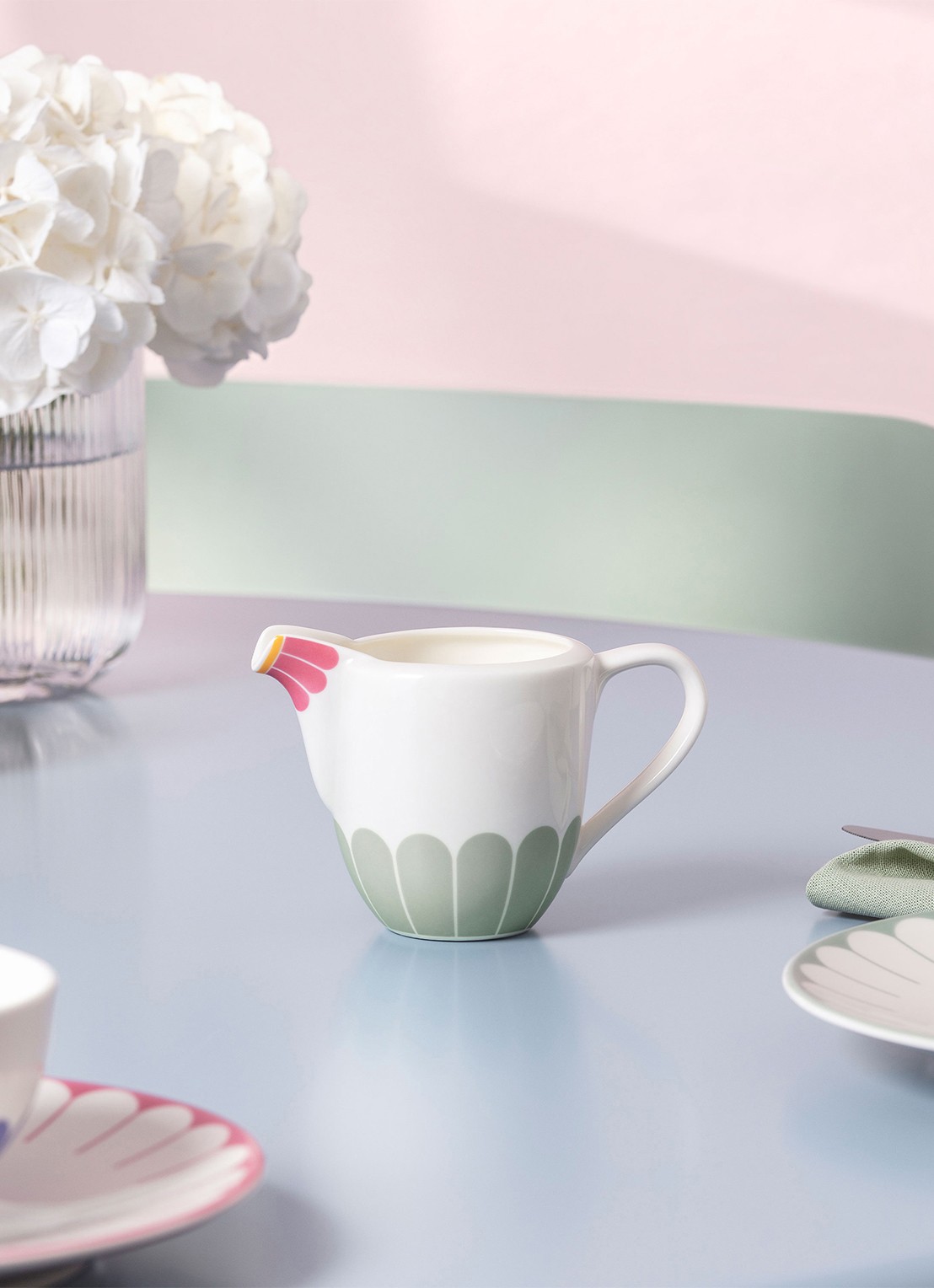 Villeroy & Boch Fleur melkkannetje - voorkant 2 wit
