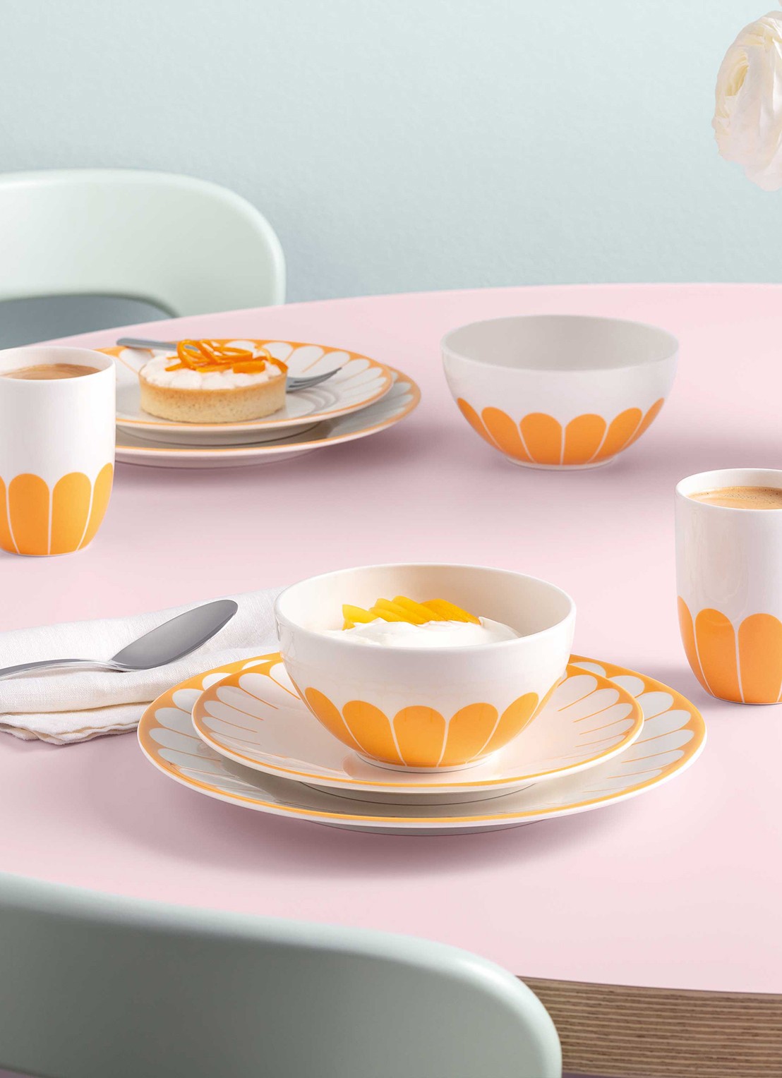 Villeroy & Boch Fleur ontbijtbord 21 cm - detail multicolor