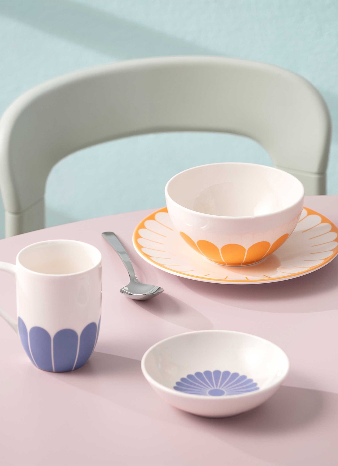 Villeroy & Boch Fleur ontbijtbord 21 cm - voorkant 3 multicolor