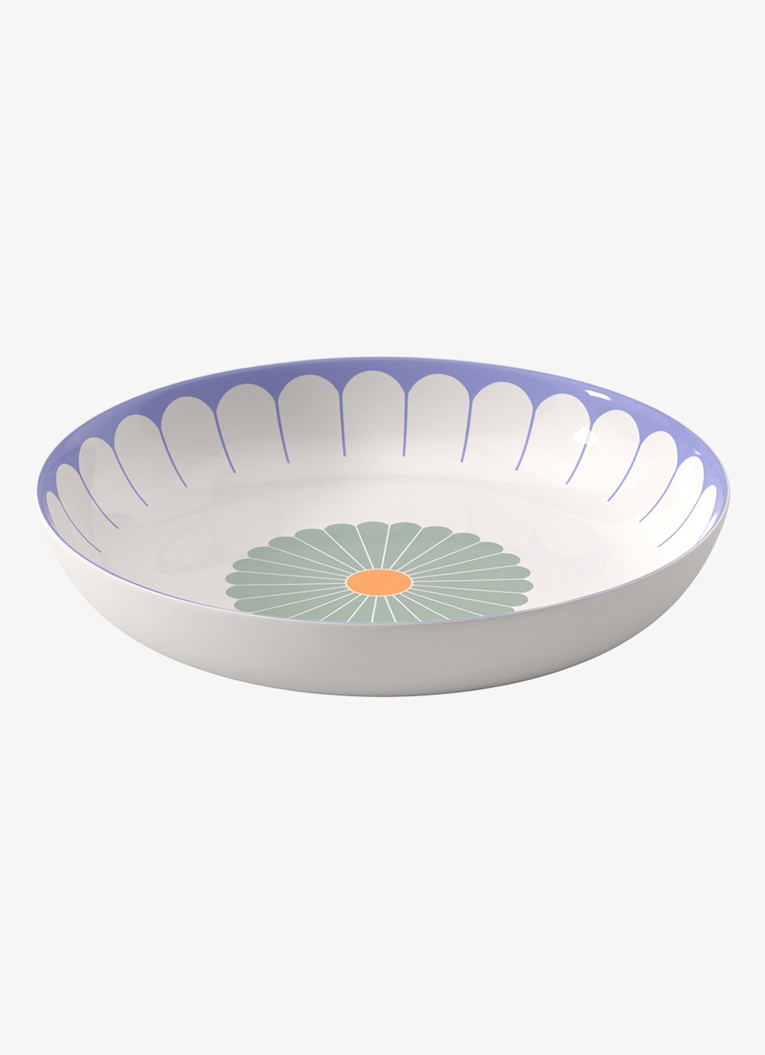 Villeroy & Boch Fleur salade- serveerschaal 38 cm - voorkant 2 multicolor