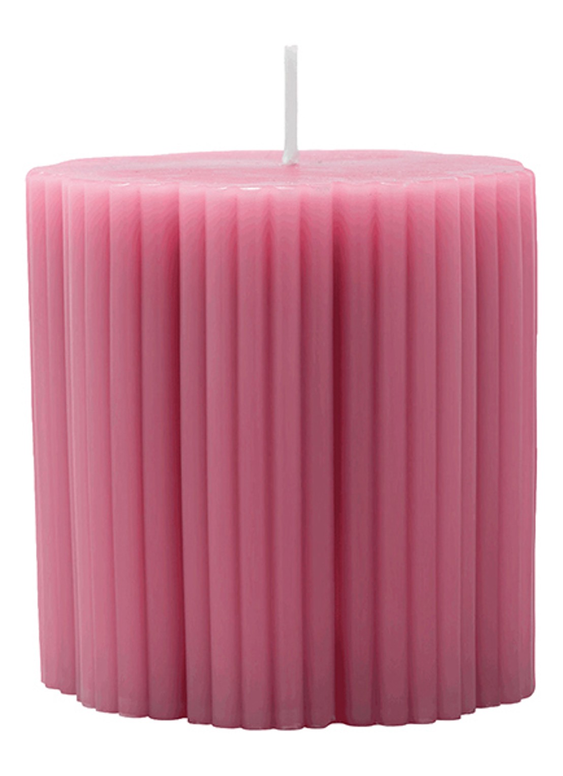 Villeroy & Boch Fleur stompkaars 7,5 cm - voorkant 2 donkerroze
