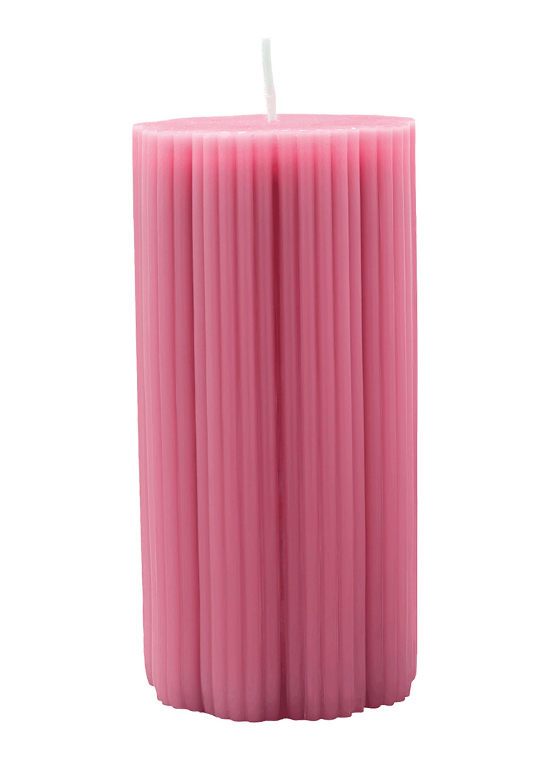 Villeroy & Boch Fleur stompkaars - voorkant donkerroze
