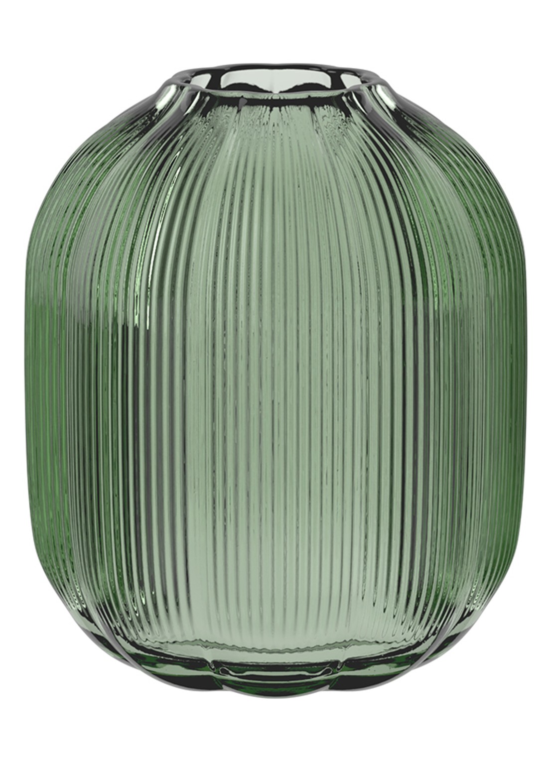 Villeroy & Boch Fleur vert Wazon vaas 19 cm - voorkant groen