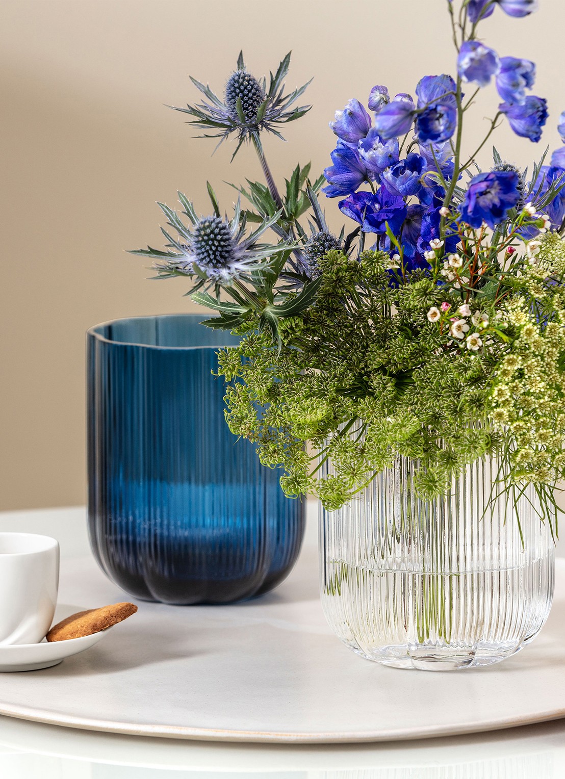 Villeroy & Boch Fleur Wazon vaas 15 cm - voorkant 2 lichtgrijs