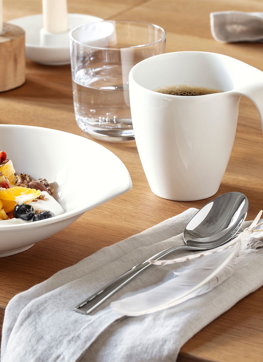 Villeroy & Boch Flow kopje 34 cl - detail 4 gebroken wit