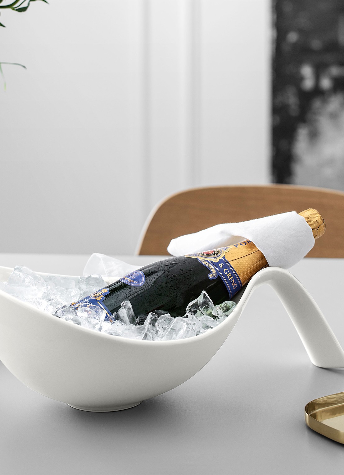 Villeroy & Boch Flow serveerschaal met greep  - detail 4 gebroken wit