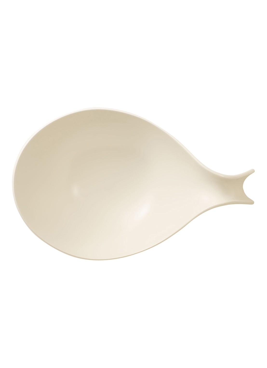 Villeroy & Boch Flow serveerschaal met greep  - voorkant 3 gebroken wit