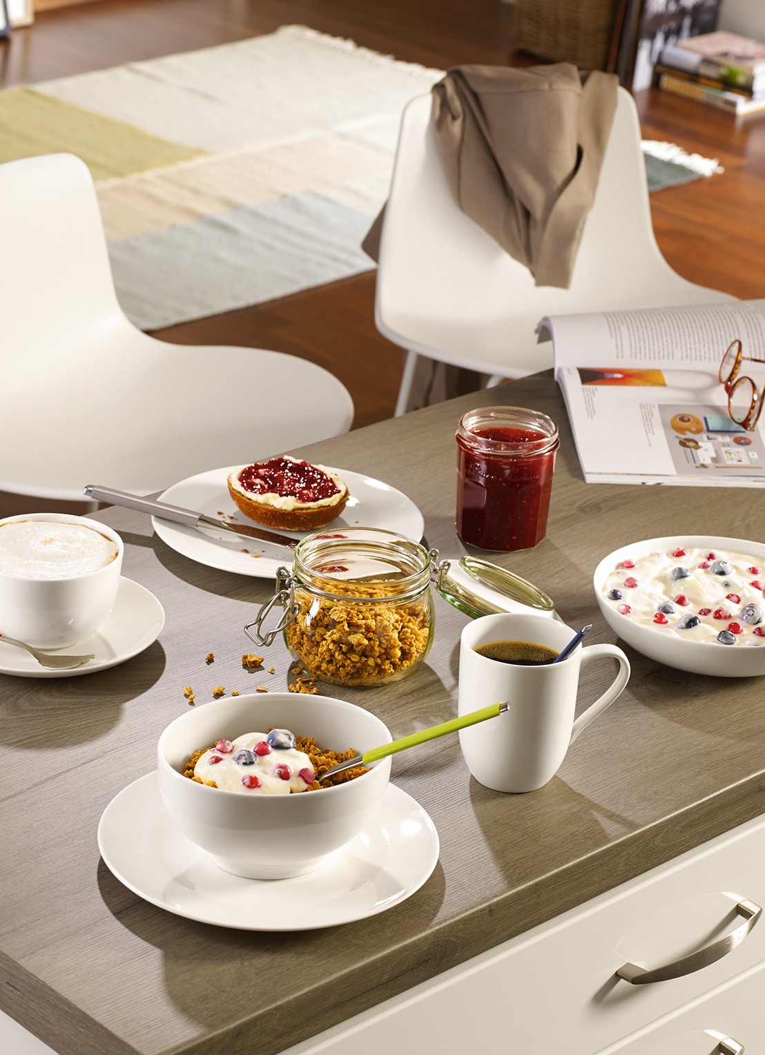 Villeroy & Boch For Me serviesset voor 4 personen - detail 2 gebroken wit