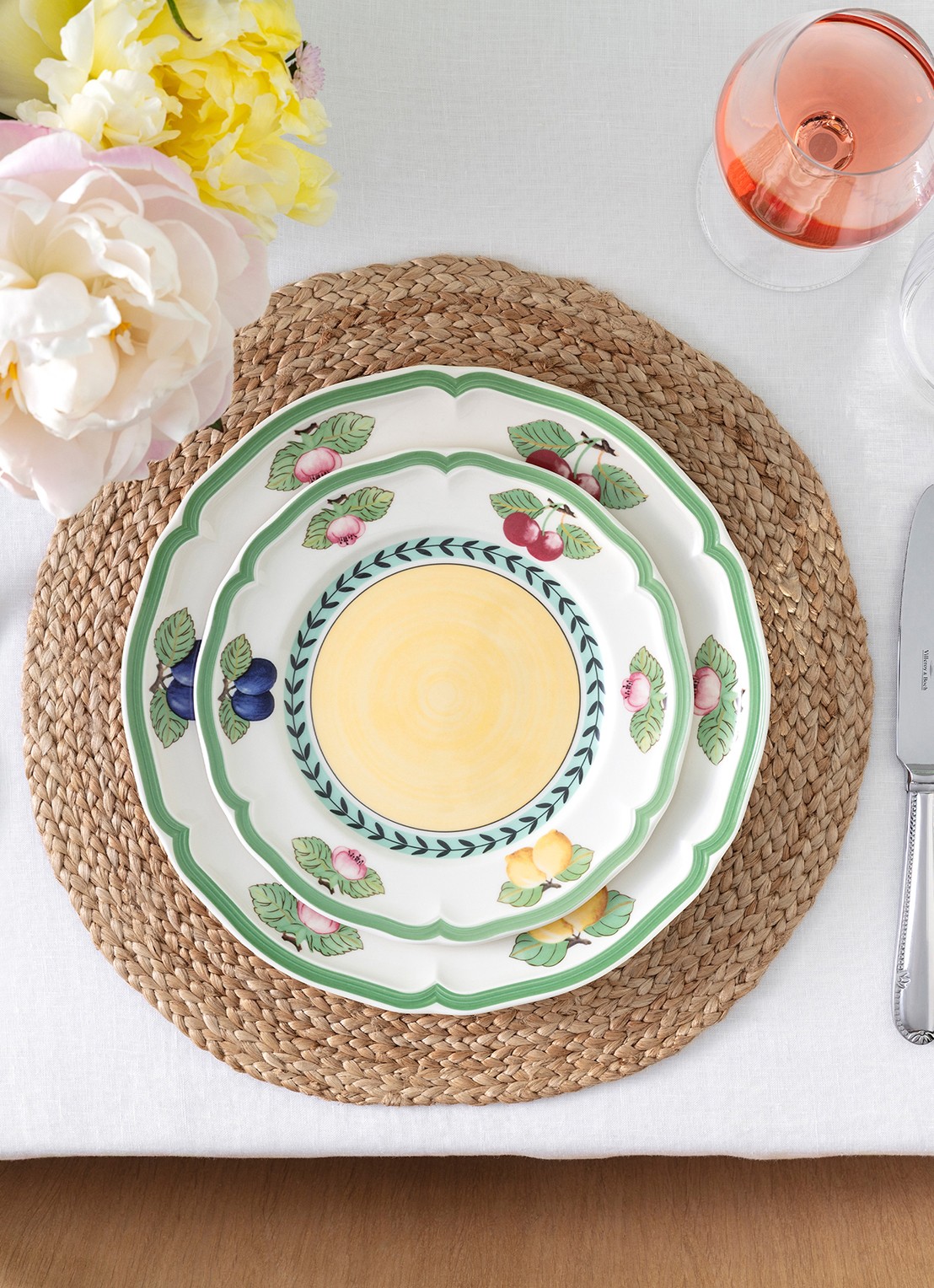 Villeroy & Boch French Garden Fleurence  ontbijtbord 21 cm - detail 3 groen
