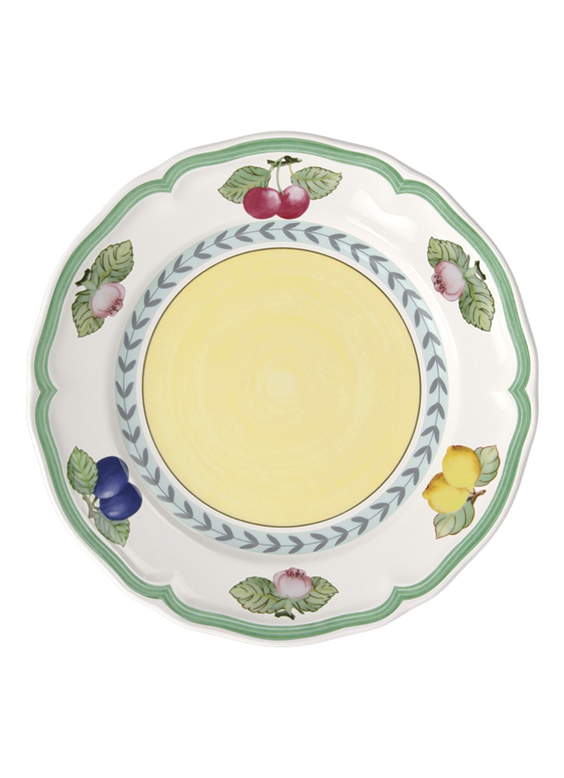 Villeroy & Boch French Garden Fleurence  ontbijtbord 21 cm - voorkant 4 groen