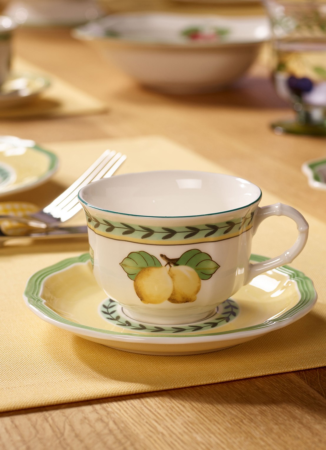 Villeroy & Boch French Garden Fleurence schotel 15 cm - detail 2 groen