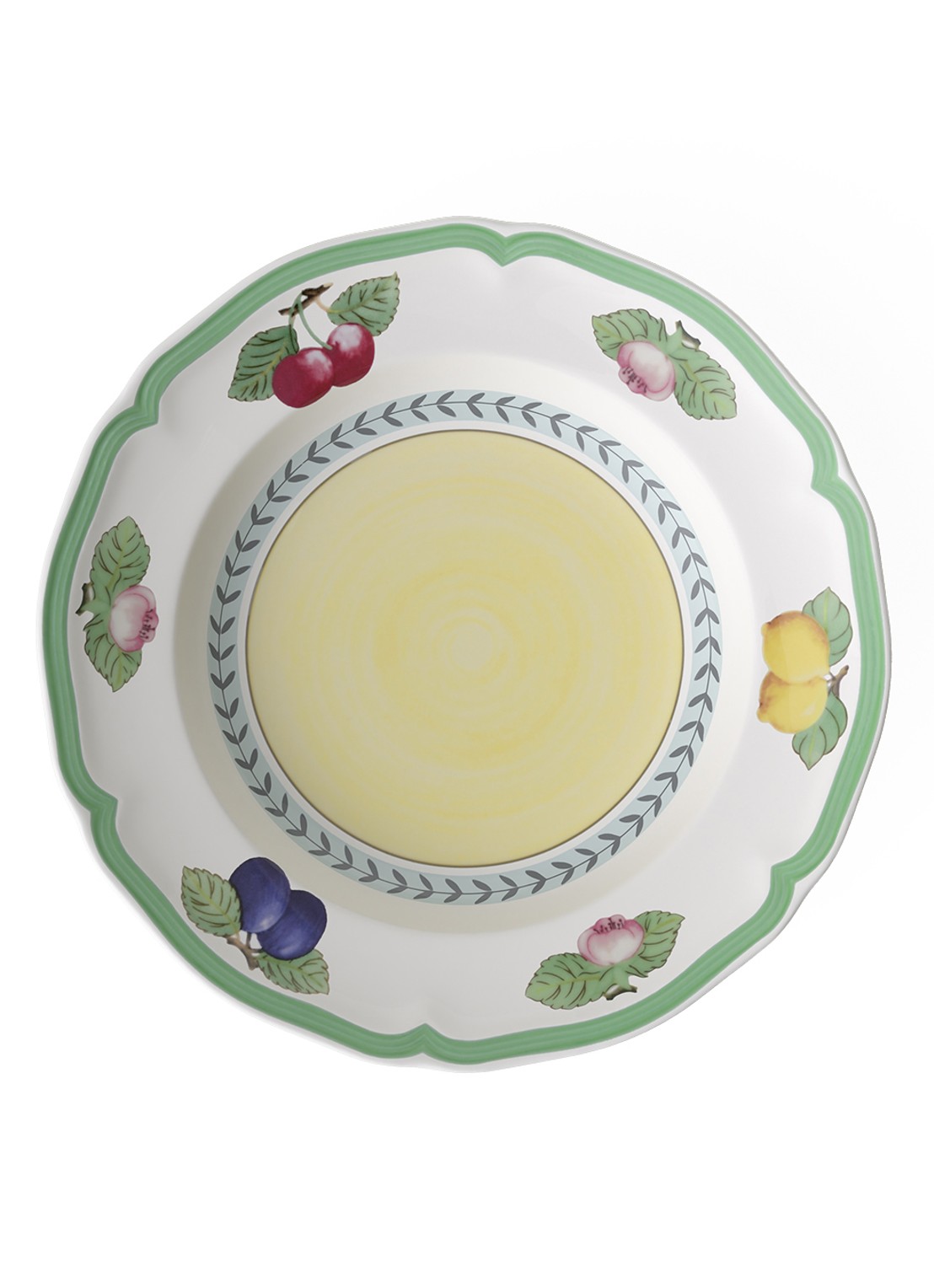 Villeroy & Boch French Garden Fleurence soepbord 23 cm - voorkant groen