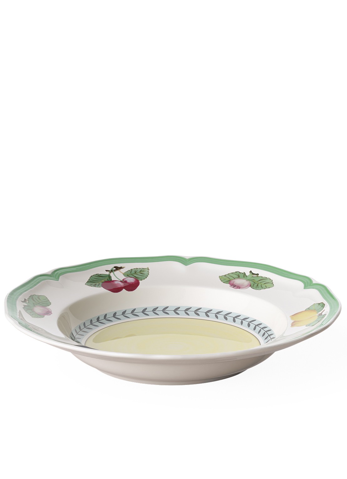 Villeroy & Boch French Garden Fleurence soepbord 23 cm - voorkant 2 groen