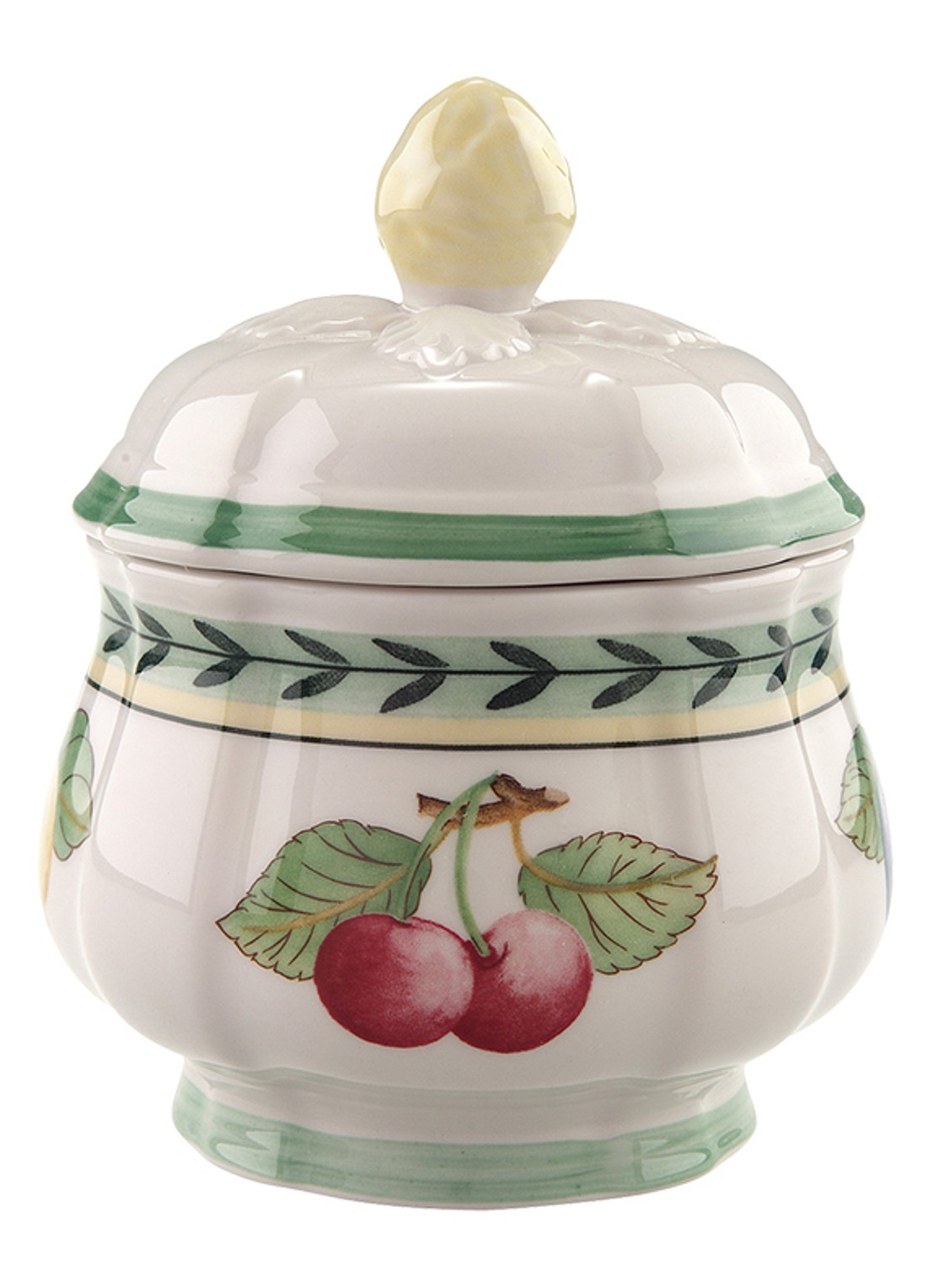 Villeroy & Boch French Garden Fleurence suikerpot  - voorkant groen