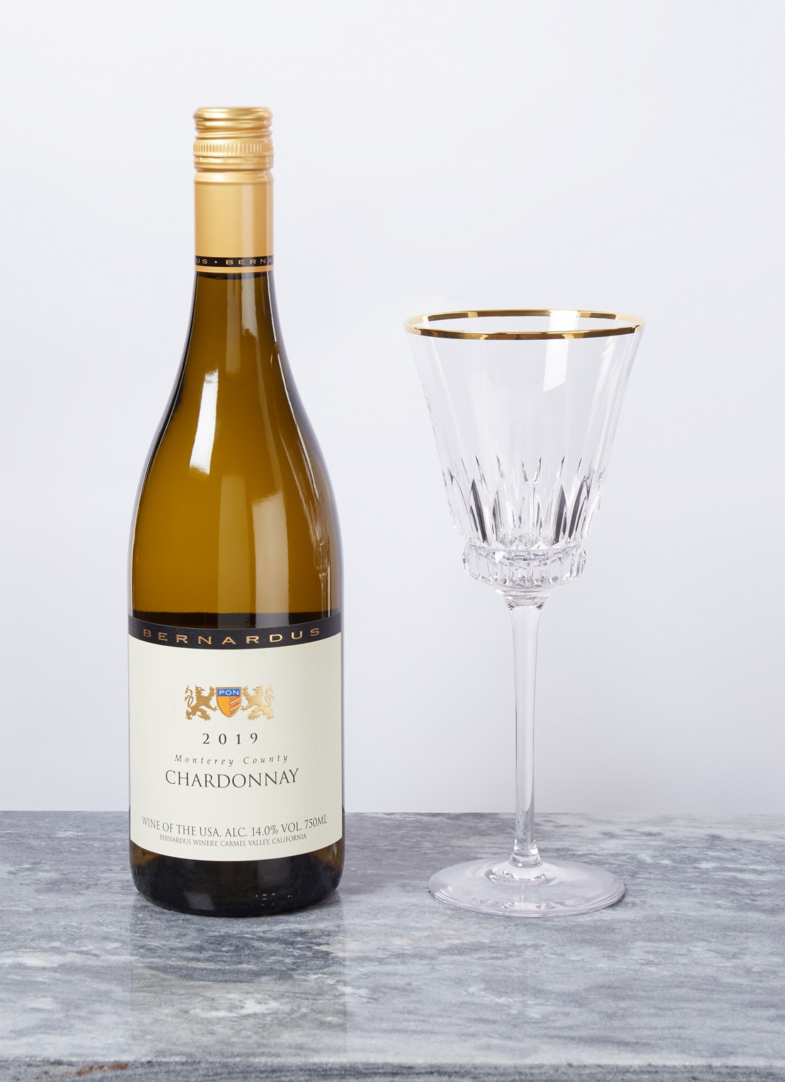 Villeroy & Boch Grand Royal Gold wijnglas 29 cl - voorkant 2 transparant
