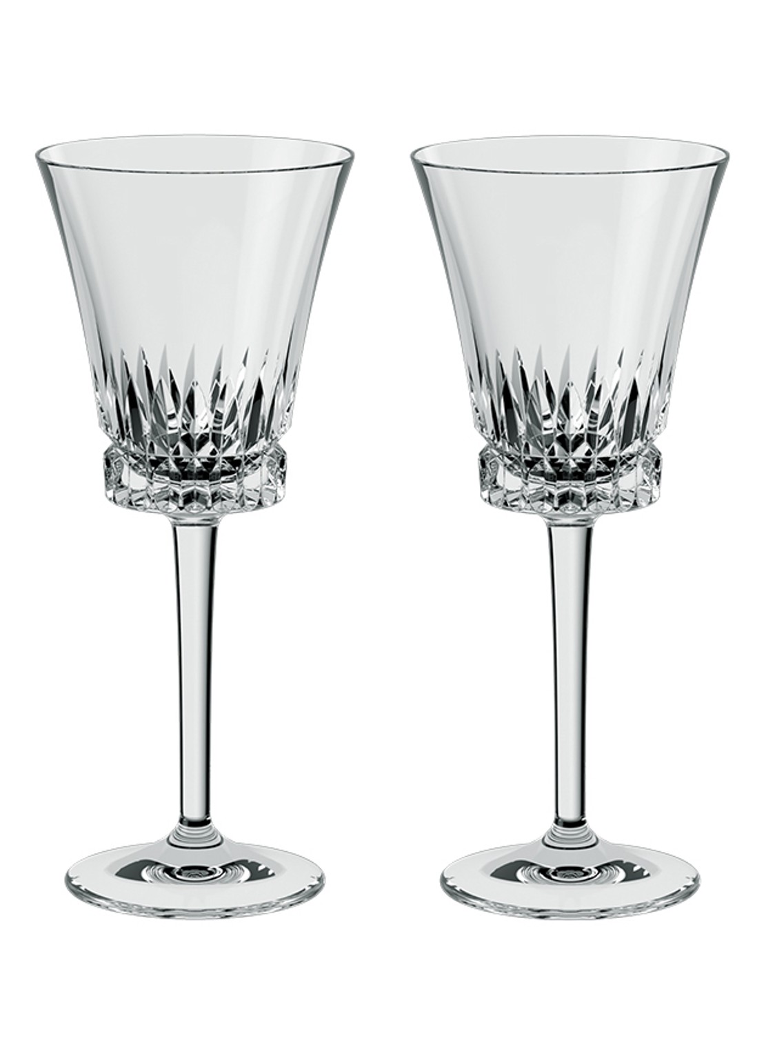 Villeroy & Boch Grand Royal wijnglas 23cl set van 2 - voorkant 3 transparant