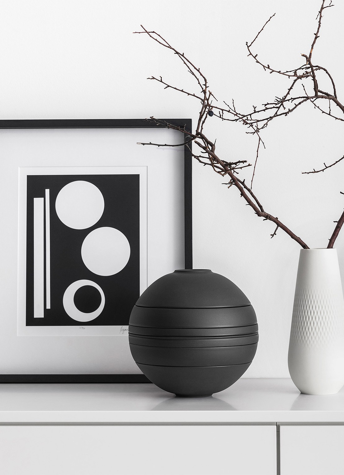 Villeroy & Boch Iconic La Boule serviesset 7-delig - achterkant zwart