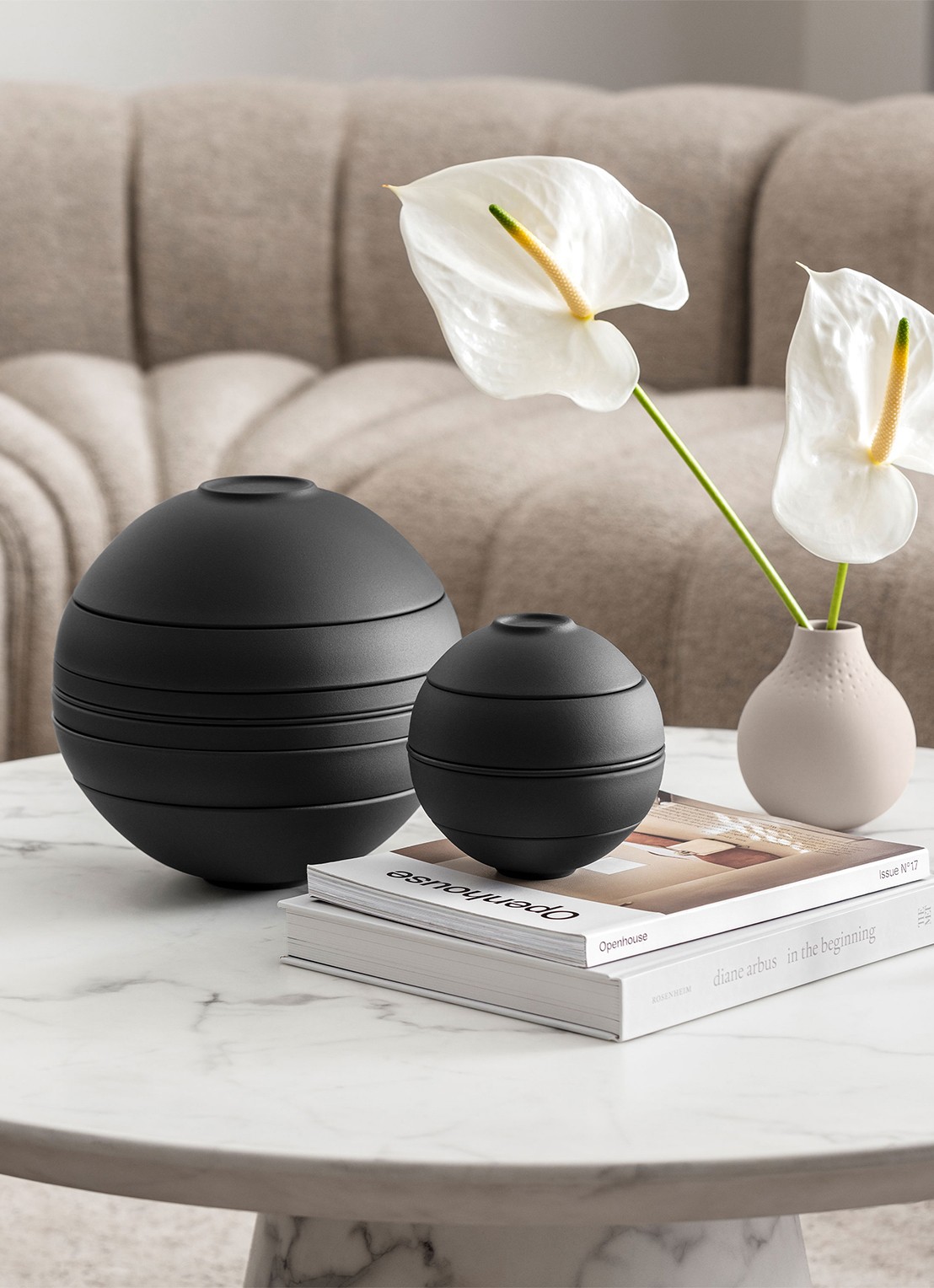 Villeroy & Boch Iconic La Boule serviesset 7-delig - detail 4 zwart