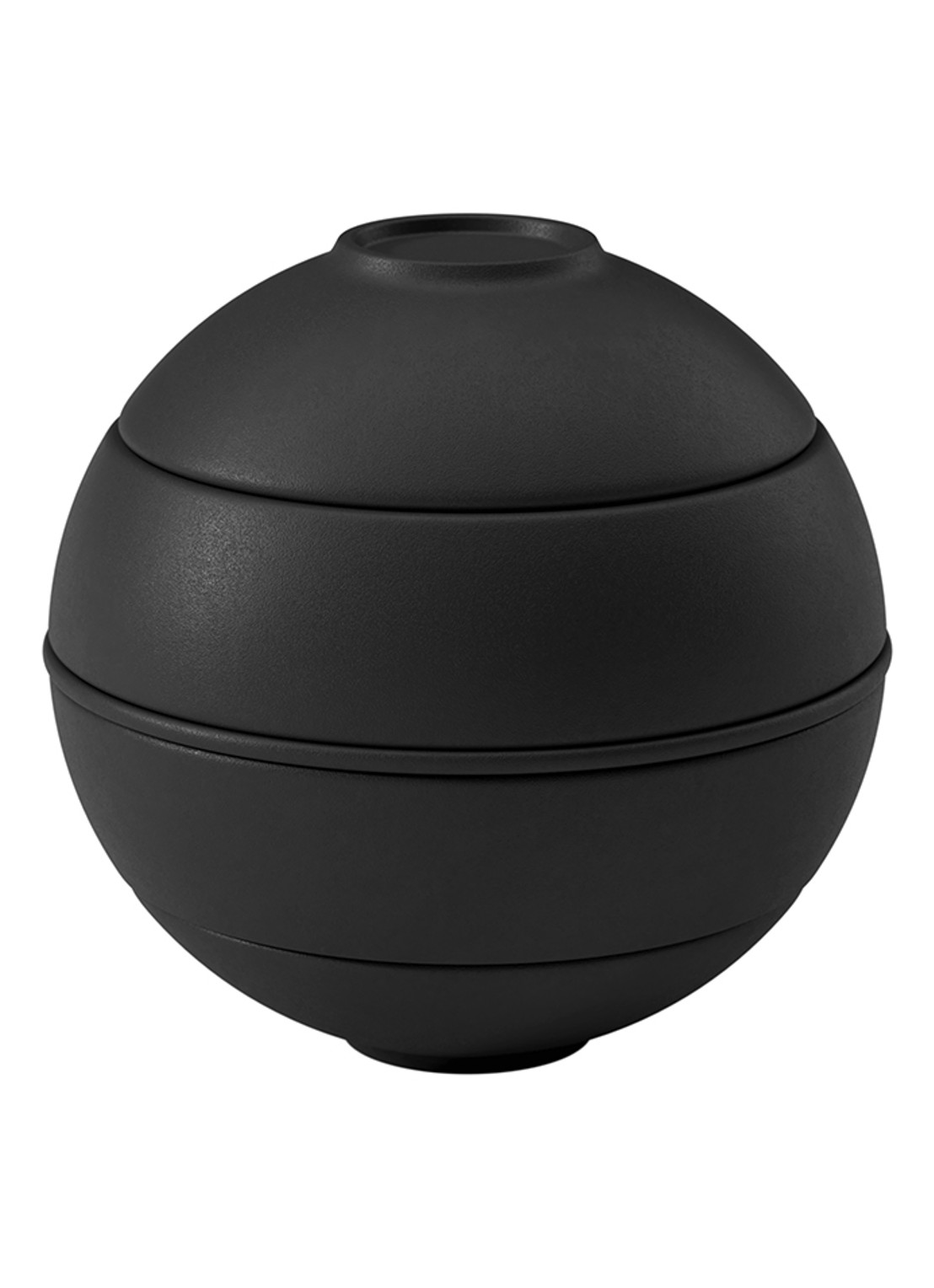 Villeroy & Boch Iconic La petite Boule serviesset 5-delig - voorkant 2 zwart