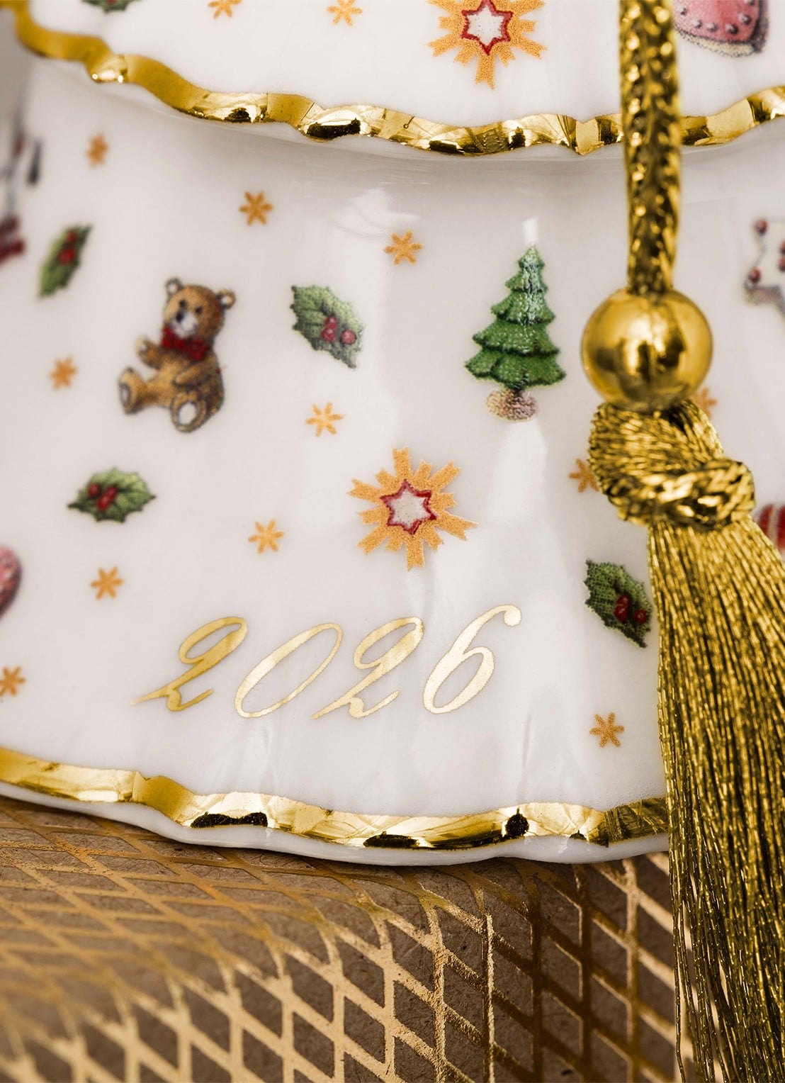 Villeroy & Boch Kerstboom 2026 kersthanger 8,4 cm - achterkant 4 wit
