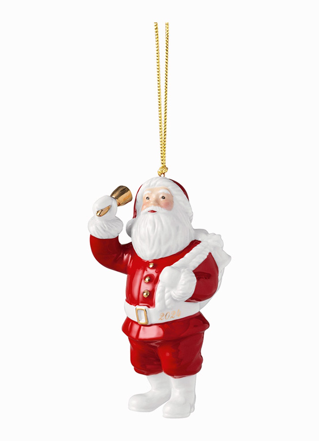 Villeroy & Boch Kerstman kersthanger 10 cm - voorkant multicolor