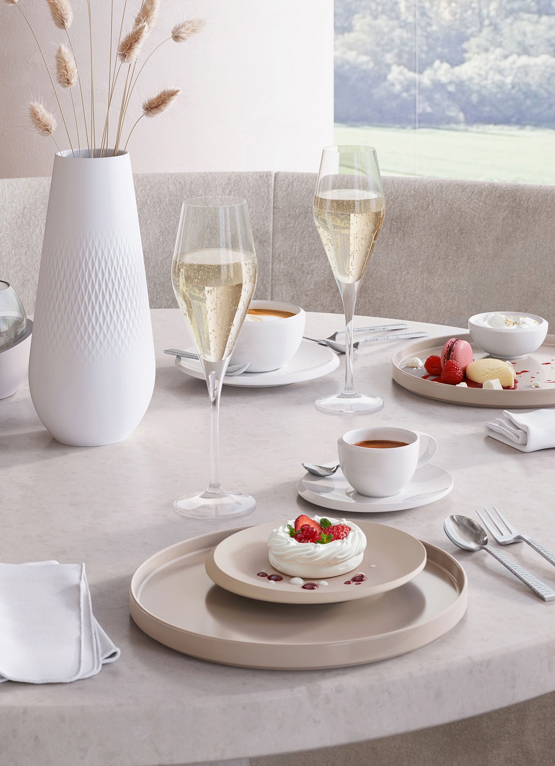 Villeroy & Boch La Divina champagneflûte 26 cl set van 4 - achterkant 3 transparant
