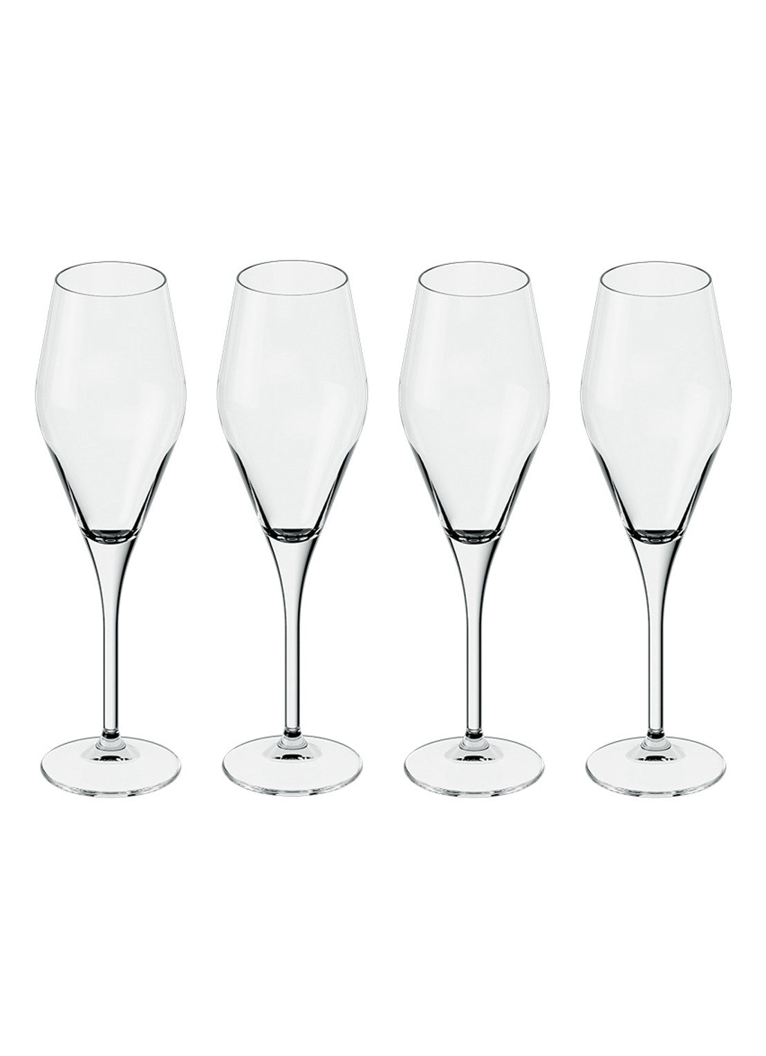 Villeroy & Boch La Divina champagneflûte 26 cl set van 4 - voorkant transparant
