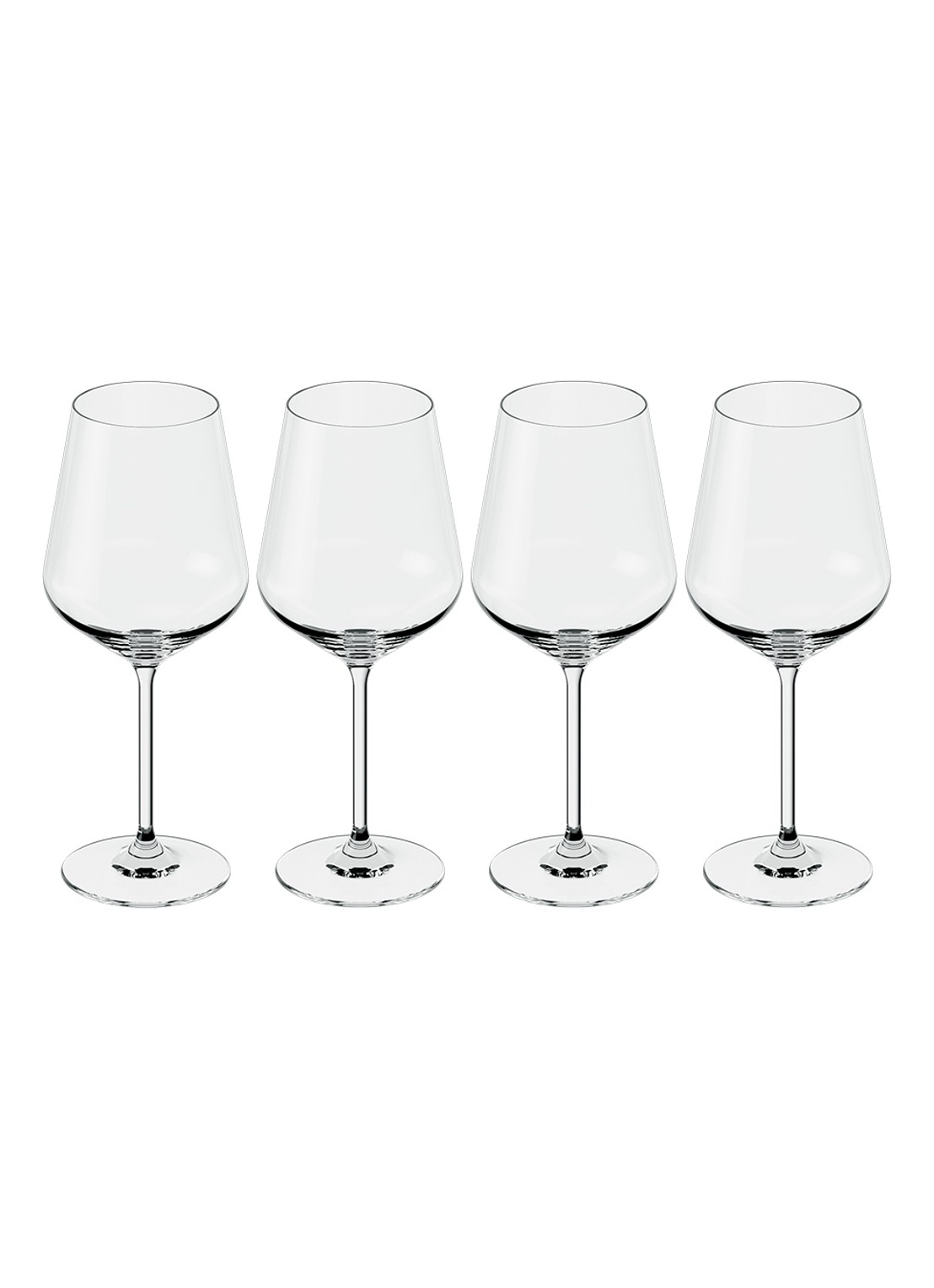 Villeroy & Boch La Divina rode wijnglas 65 cl set van 4 - voorkant 2 transparant