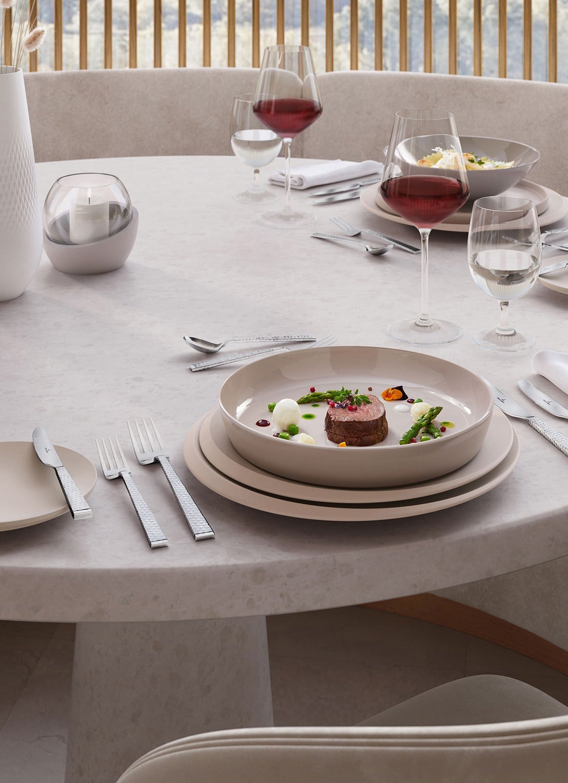 Villeroy & Boch La Divina witte wijnglas 38 cl set van 4  - detail 4 transparant