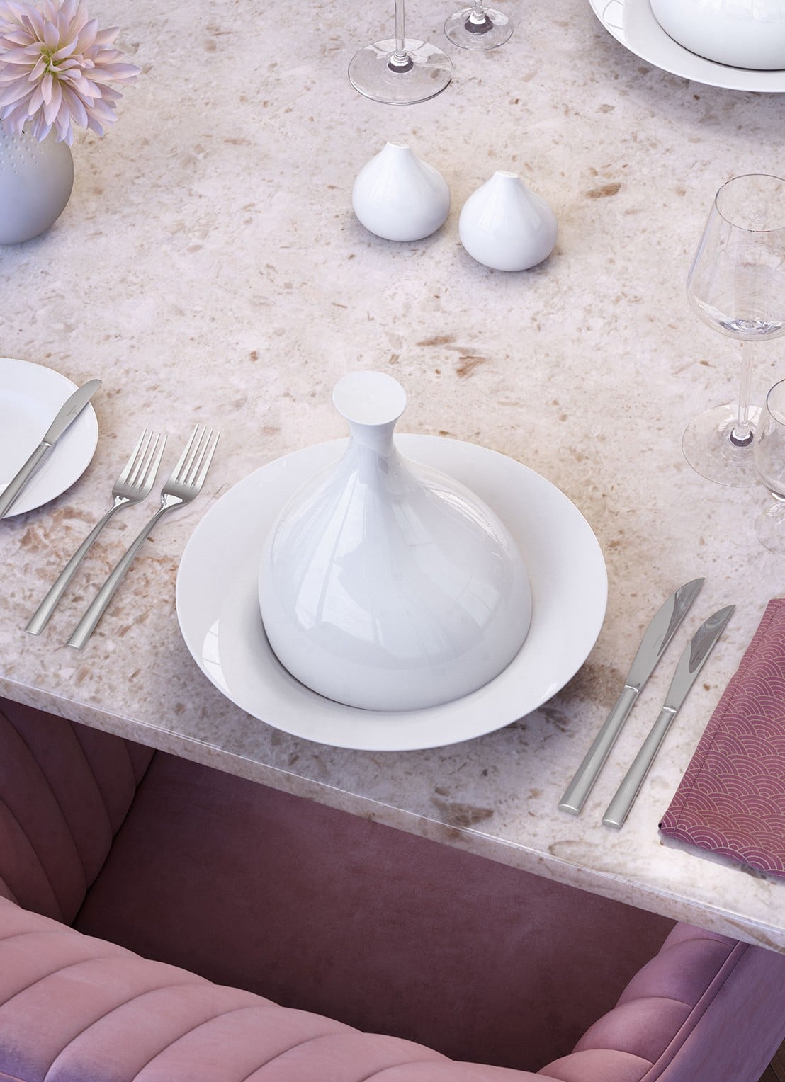 Villeroy & Boch La Divina witte wijnglas 38 cl set van 4  - detail 5 transparant