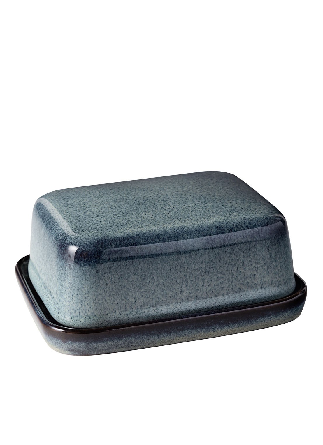 Villeroy & Boch Lave botervloot 15 x 12 cm - voorkant staalblauw