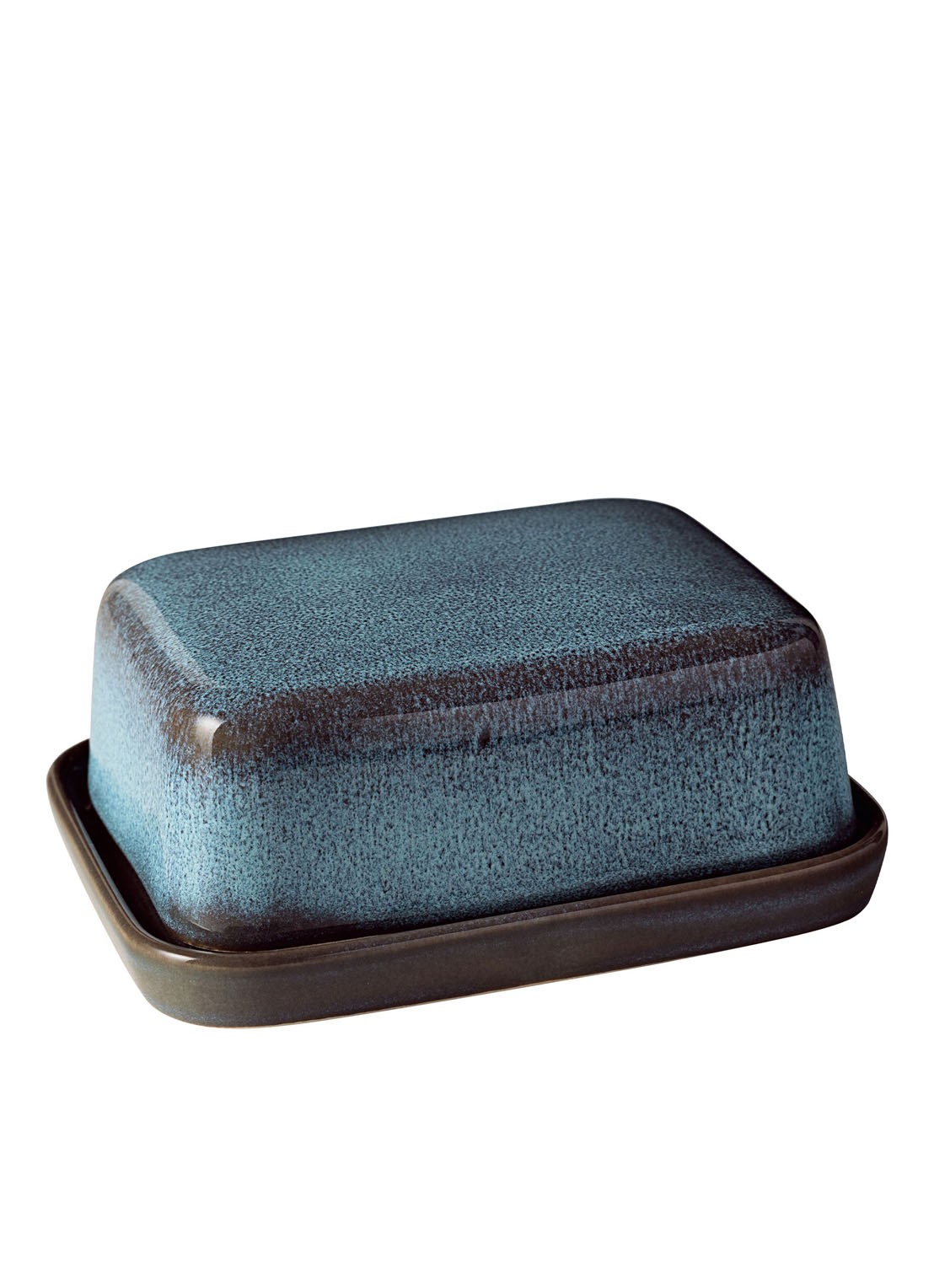 Villeroy & Boch Lave botervloot 15 x 12 cm - voorkant staalblauw