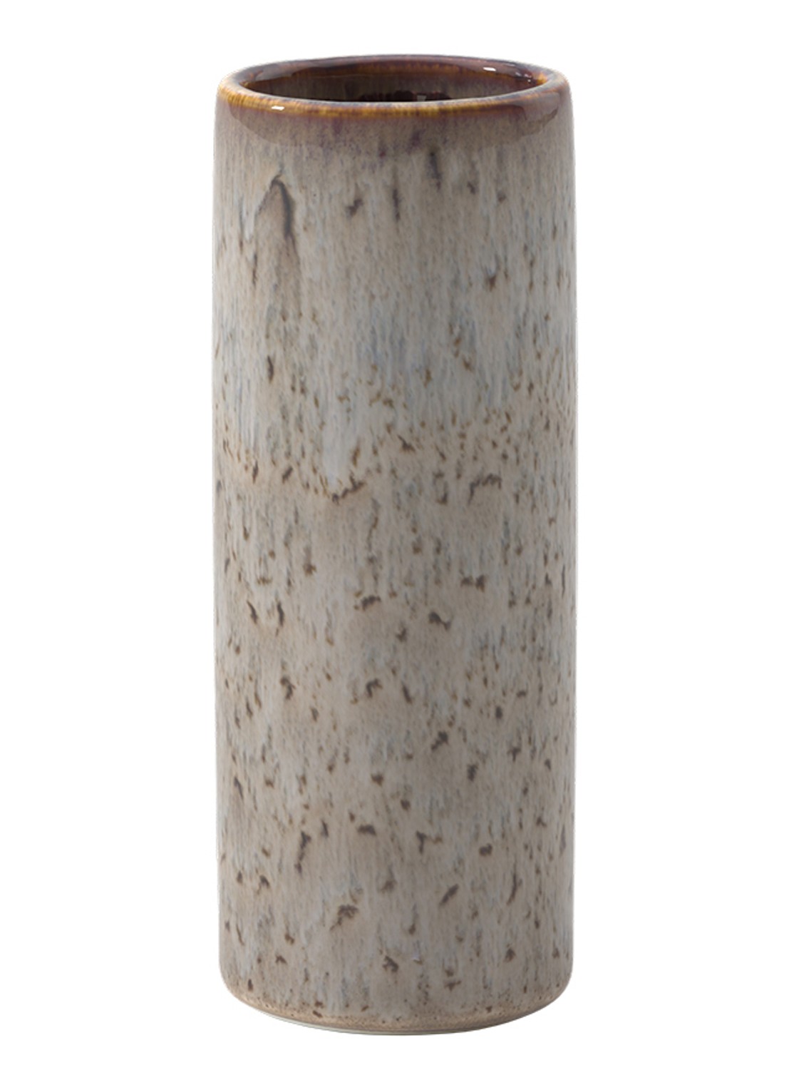 Villeroy & Boch Lave Cylinder vaas 20 cm - voorkant 2 beige