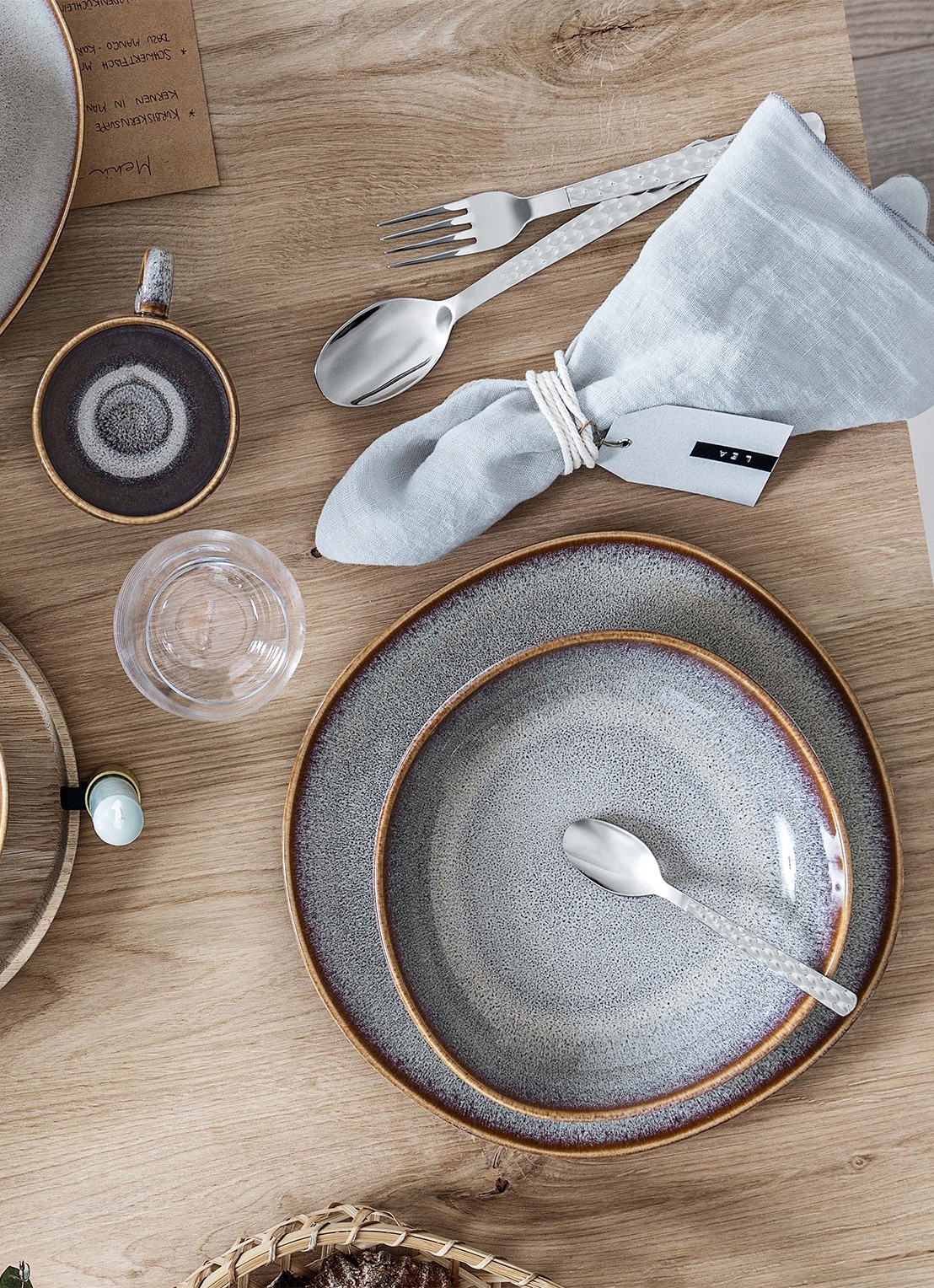 Villeroy & Boch Lave dinerbord 28 cm - voorkant 5 lichtgrijs