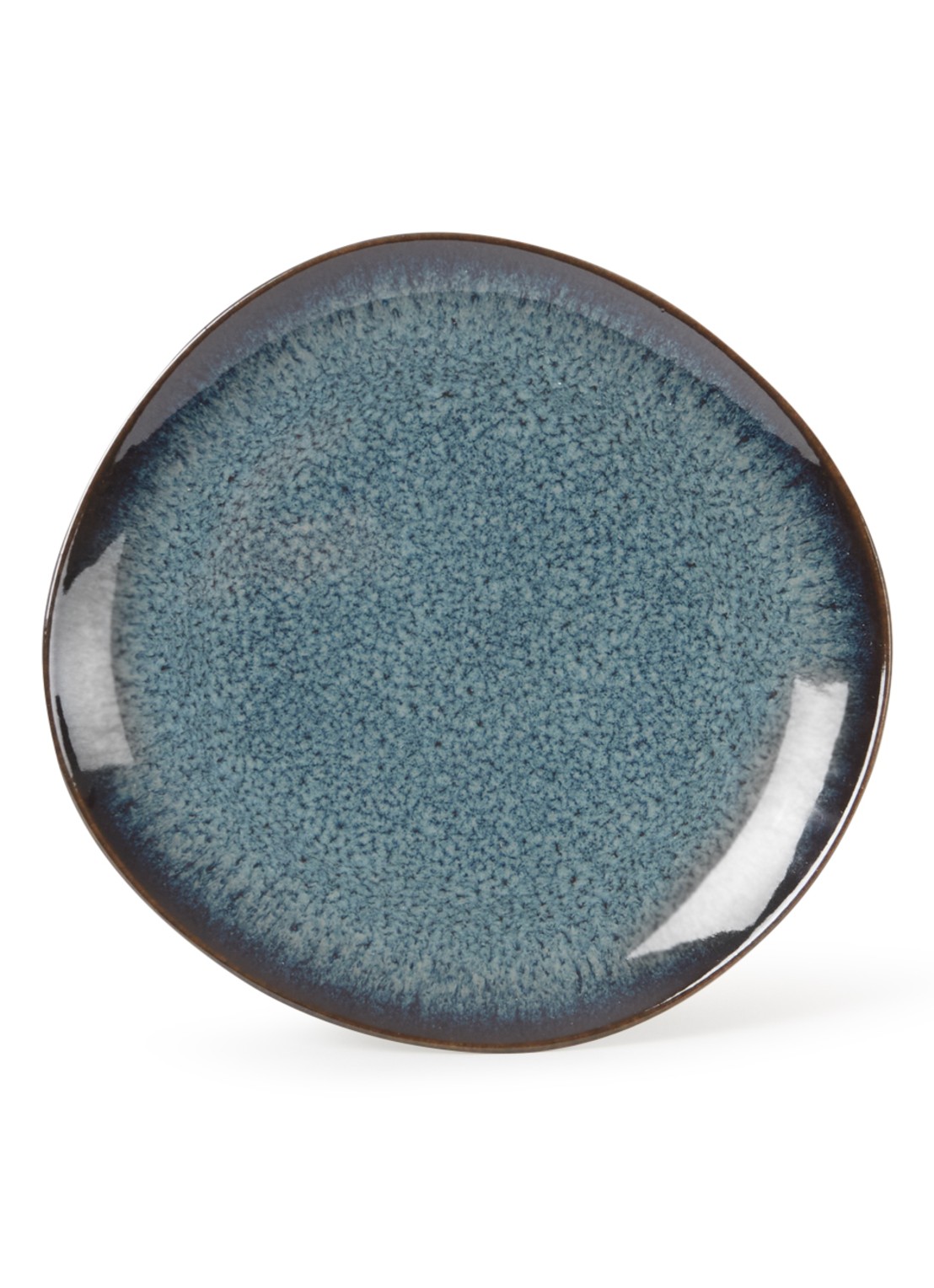 Villeroy & Boch Lave gebaksbordje 17,5 cm - voorkant 2 donkergrijs