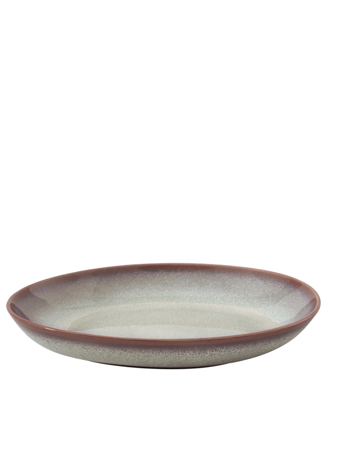 Villeroy & Boch Lave Glacé diep bord 28 cm - voorkant blauwgrijs